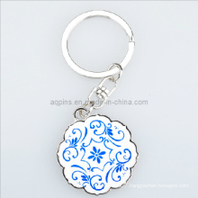 Bronze Key Chain with 2c Soft Cloisonne